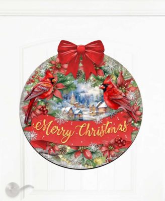 Merry Christmas Wooden Door Decor Welcome Sign Hanging Decoration G. DeBrekht