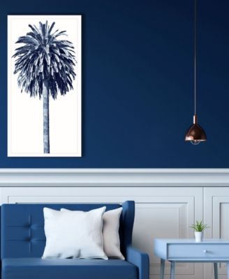 Palm Tree Blue II Framed Art