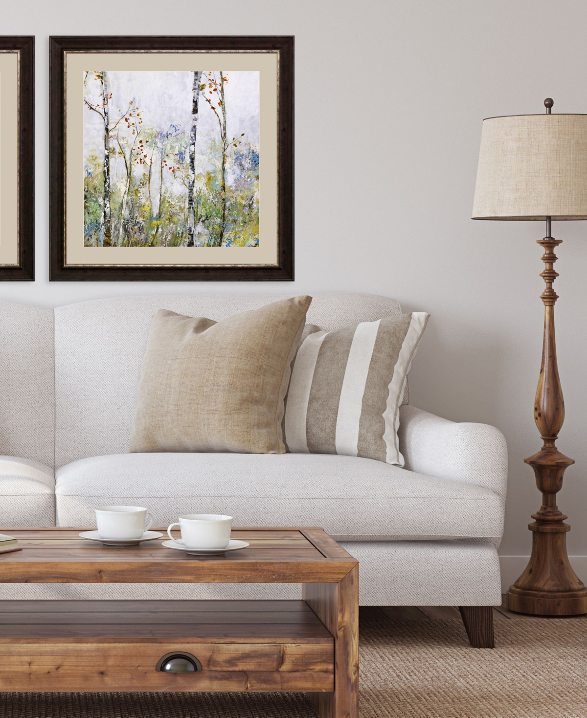 Paragon Picture Gallery Birch Forest Ii Framed Art In Green