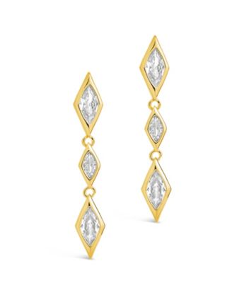 Cubic Zirconia Lissie Drop Stud Earrings