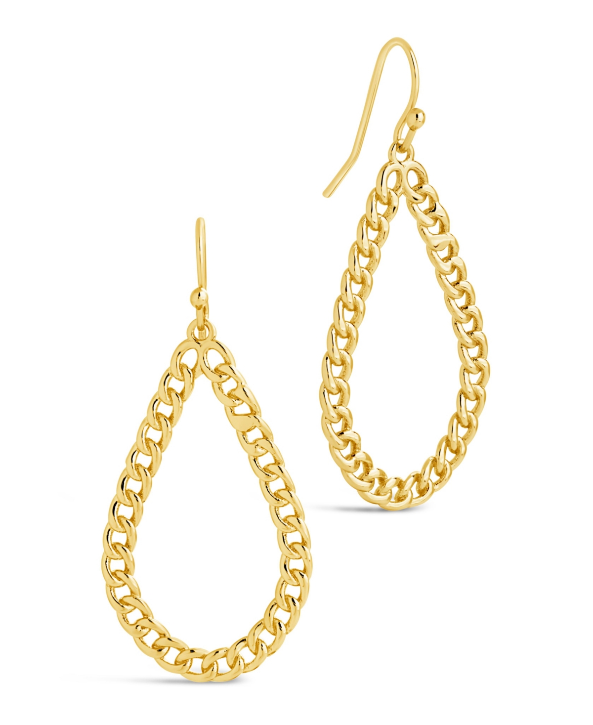 Shop Sterling Forever 14k Gold Plated Or Rhodium Plated Nikole Chain Link Dangle Earrings