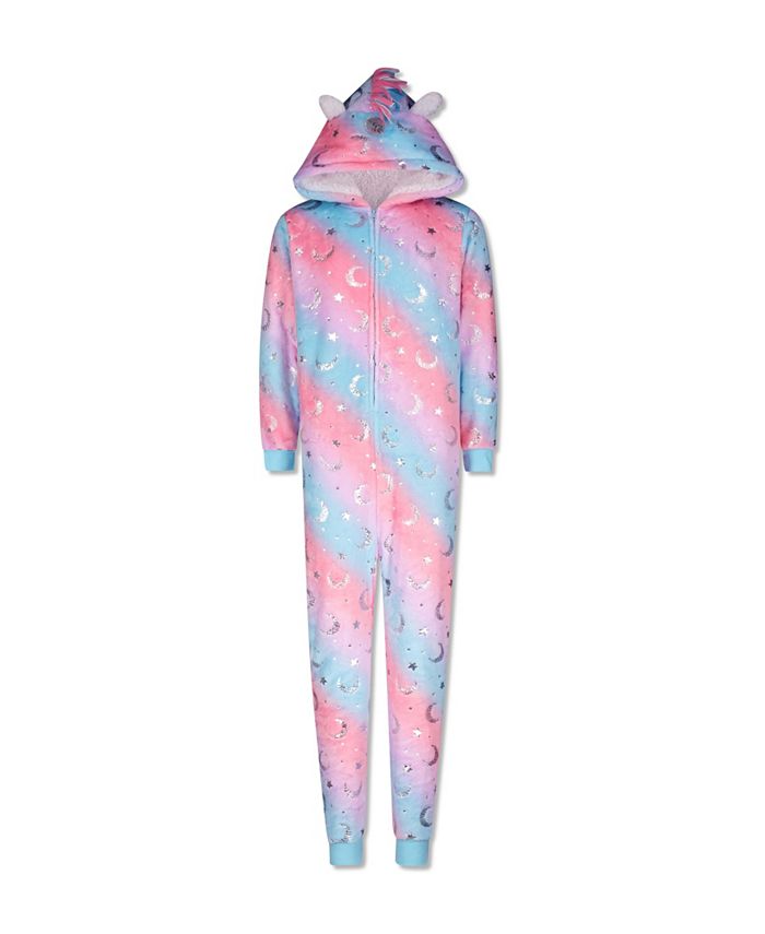 Girls unicorn best sale onesie pajamas