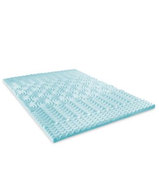 2" Gel-Infused Zoned Convoluted Memory Foam Mattress Topper, Queen