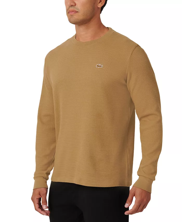 Men's Waffle-Knit Thermal Sleep Shirt - thumbnail 7