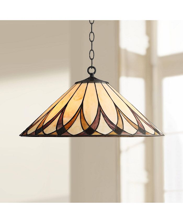 Robert Louis Tiffany Serena Bronze Pendant Chandelier Lighting 19