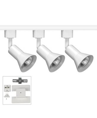 Juno Trac-Lite 3-Light White Flare Head Floating Canopy Track Kit - Macy's