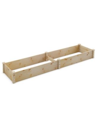 Wooden Raised Garden Bed Outdoor for Vegetables Flowers Fruit