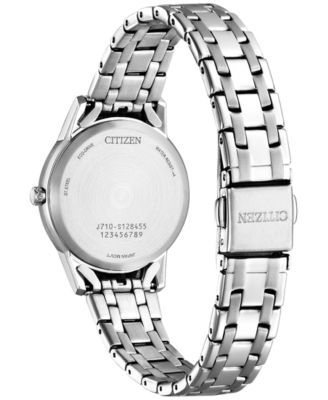 Eco-Drive Women's Classic Stainless Steel Bracelet Watch 29mm