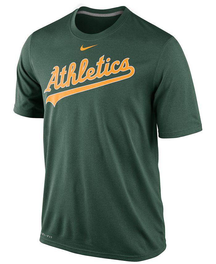 Nike Men's Oakland Athletics Legend Wordmark T-Shirt - Macy's
