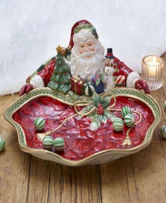 Holiday Home Santa Server, 13.5-in