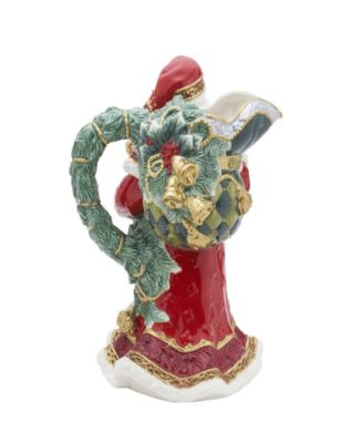 Noel Holiday Santa Pitcher, 12.5-in
