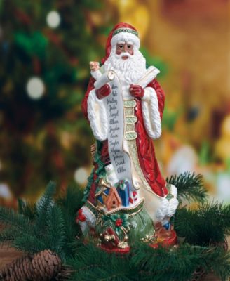 Studio Collection 13-Inch African-American Santa Figurine