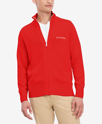 Alfani Men's Heavy Rib Zip-Front Sweater Jacket, Created for