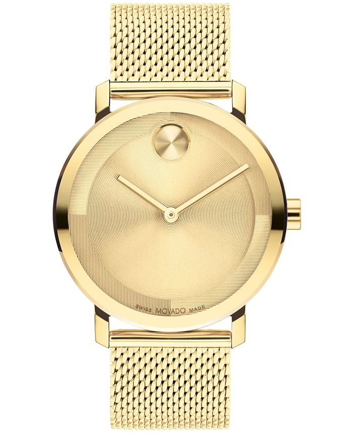 Movado gold shop plated watch