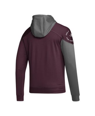 Men's Maroon Texas A&M Aggies Block Stadium Pullover Hoodie