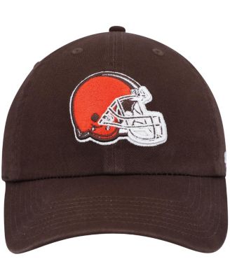 Big Boys and Girls Brown Cleveland Browns Team Logo Clean Up Adjustable Hat