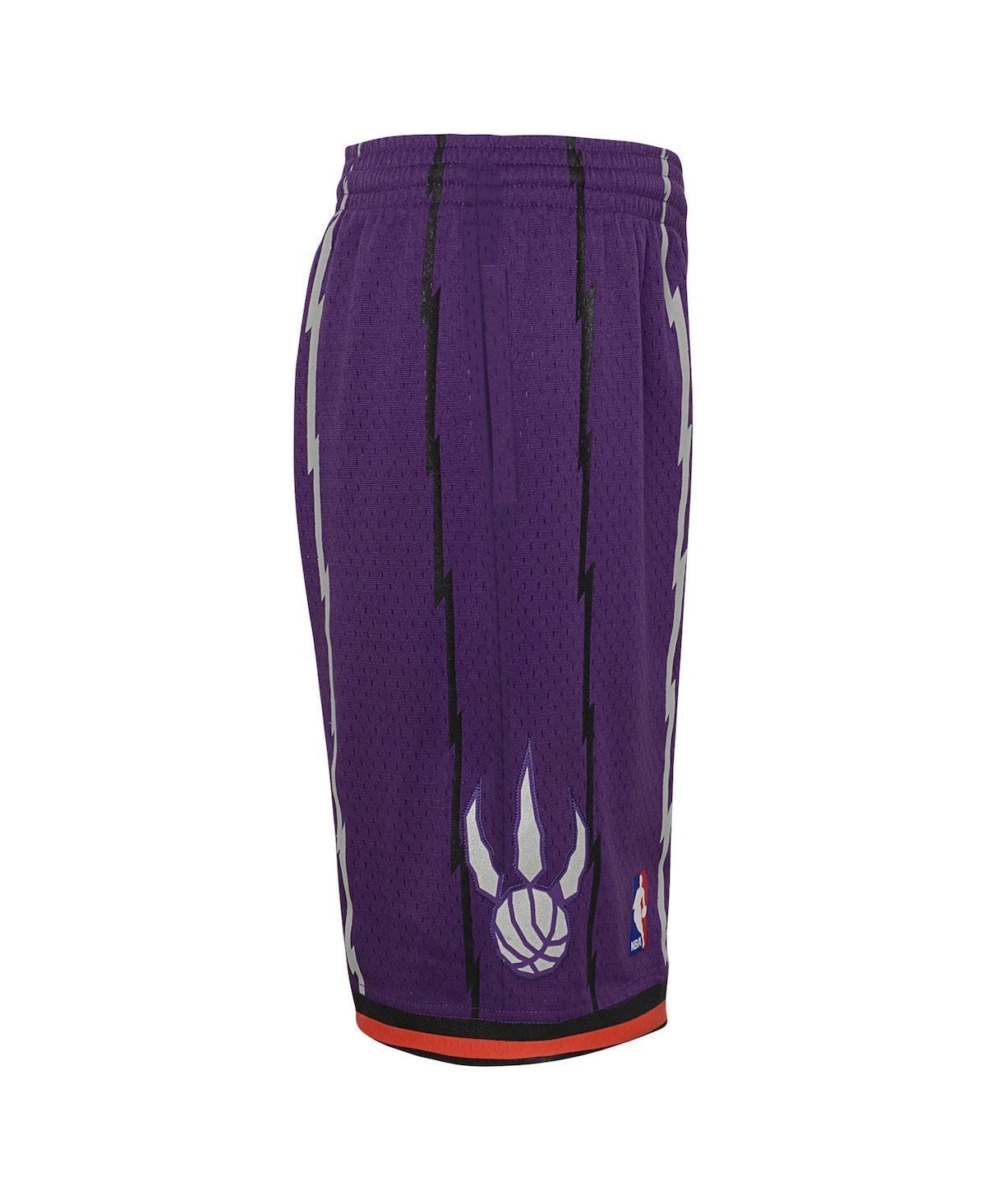 Big Boys Mitchell & NessToronto Raptors Hardwood Classics Swingman Shorts - Purple