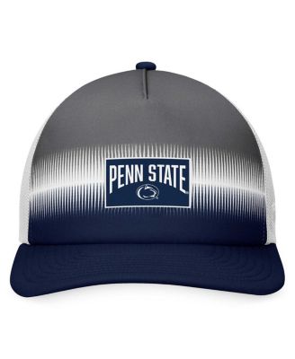 Men's Navy, Gray Penn State Nittany Lions Daybreak Foam Trucker Adjustable Hat