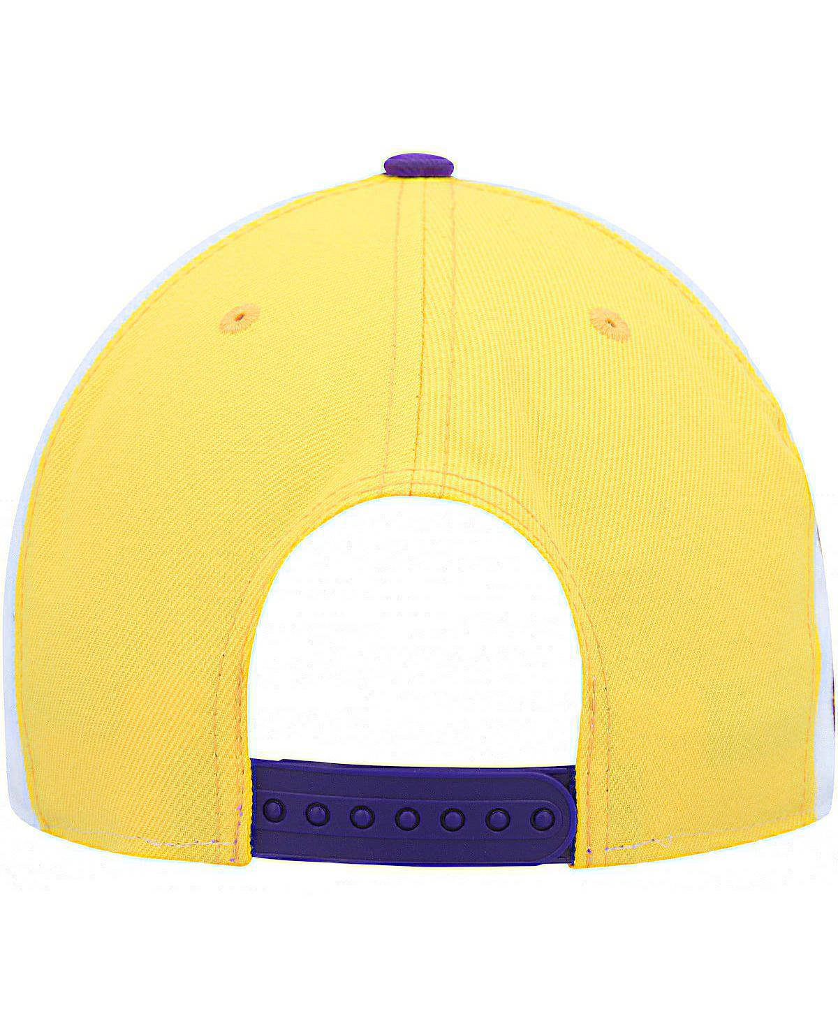 Shop New Era Men's  Purple Los Angeles Lakers Pop Panels 9fifty Snapback Hat