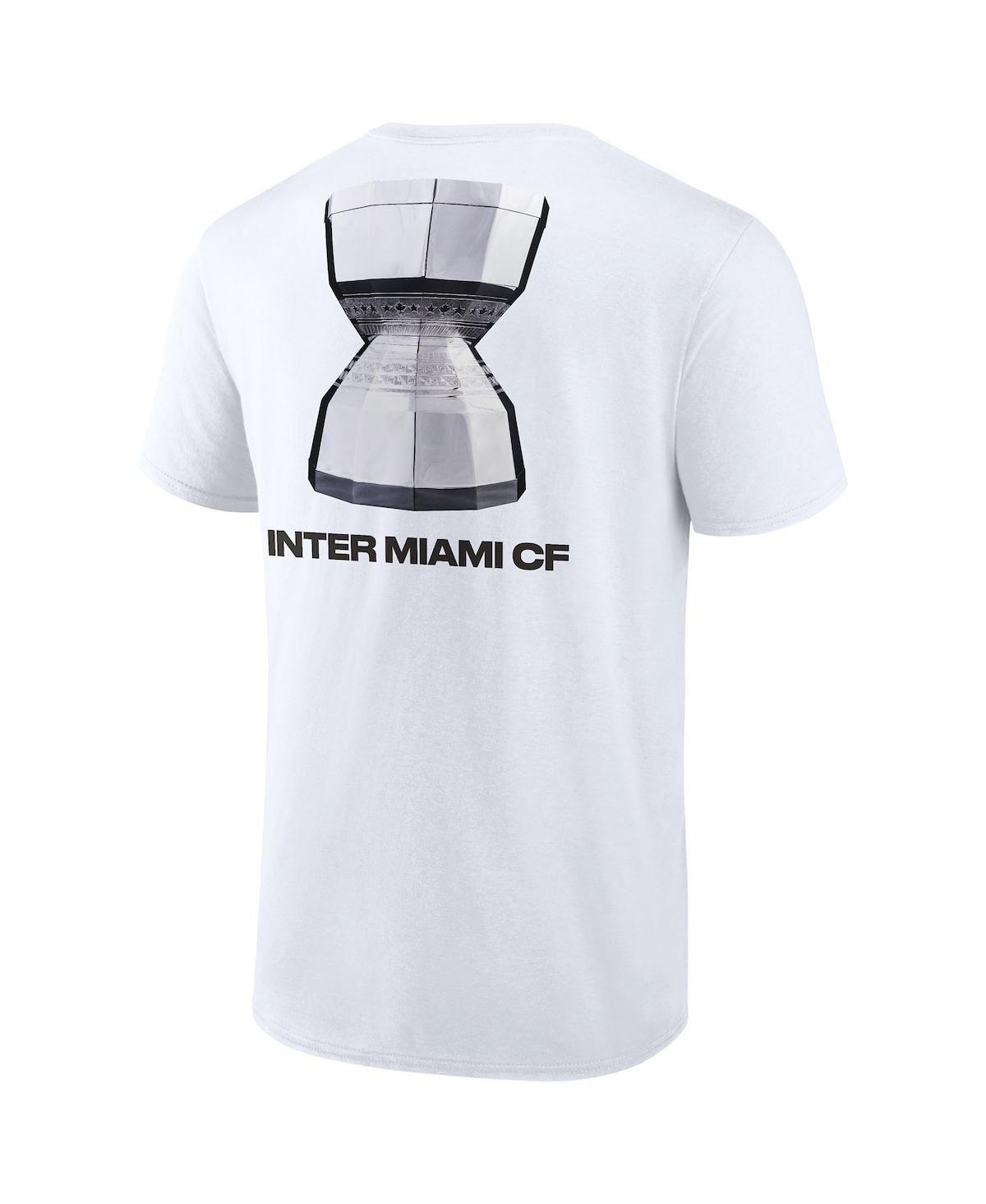 Shop Fanatics Men's  White Inter Miami Cf 2023 Leagues Cup Champions Locker Room T-shirt