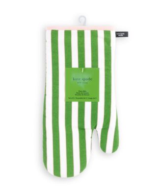 Botanical Stripe Oven Mitt 2-Pack Set, 7" x 13"