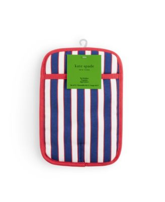 Botanical Stripe Pot Holder 2-Pack Set, 7" x 10"