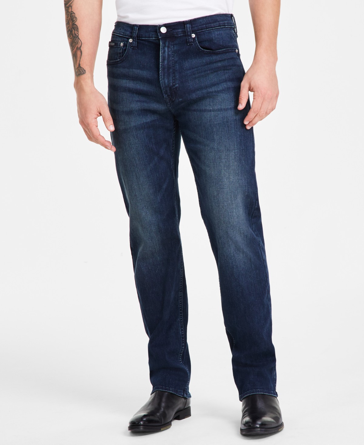 Мужские джинсы Calvin Klein Men's Straight Fit Stretch Jeans — фото 1