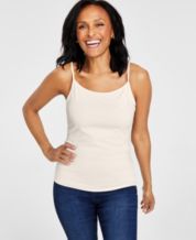 Spanx Solid Scoop Neck Smoothing Control Socialight Tank Top