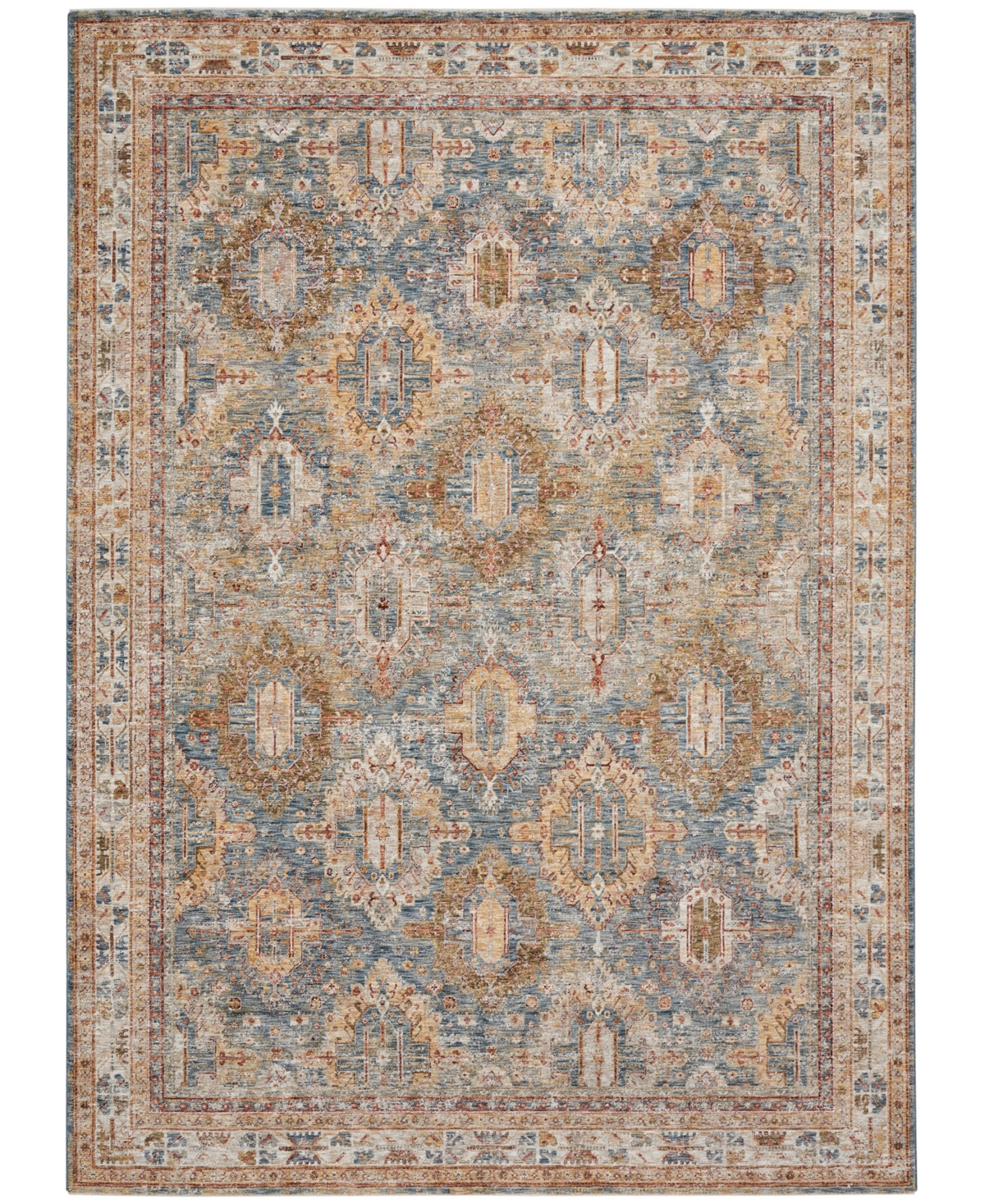 Nourison Home Sahar SHR01 9'3in x 12'7in Area Rug - Blue