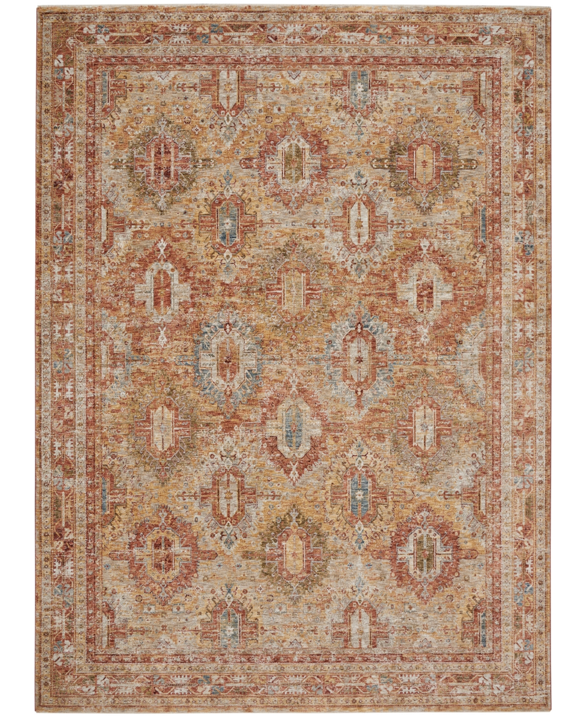 Nourison Home Sahar SHR01 9'3in x 12'7in Area Rug - Rust