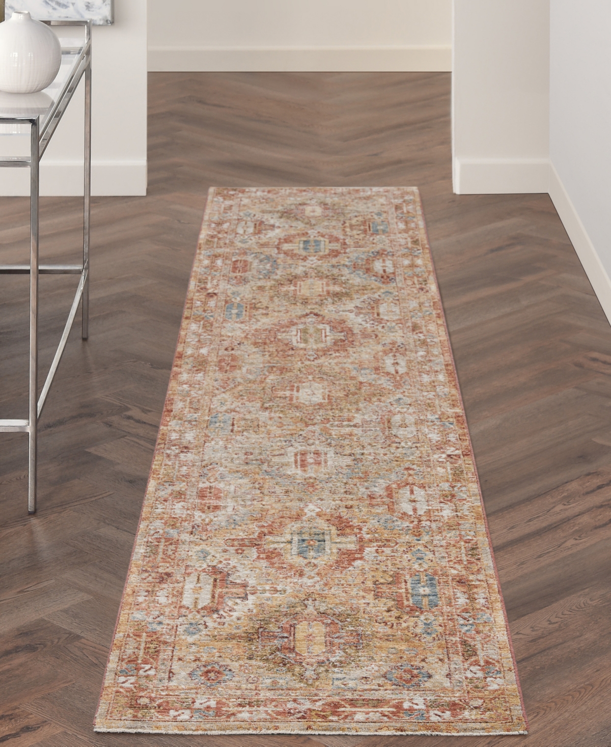 Nourison Home Sahar SHR02 2'3" x 10'2" Runner Area Rug