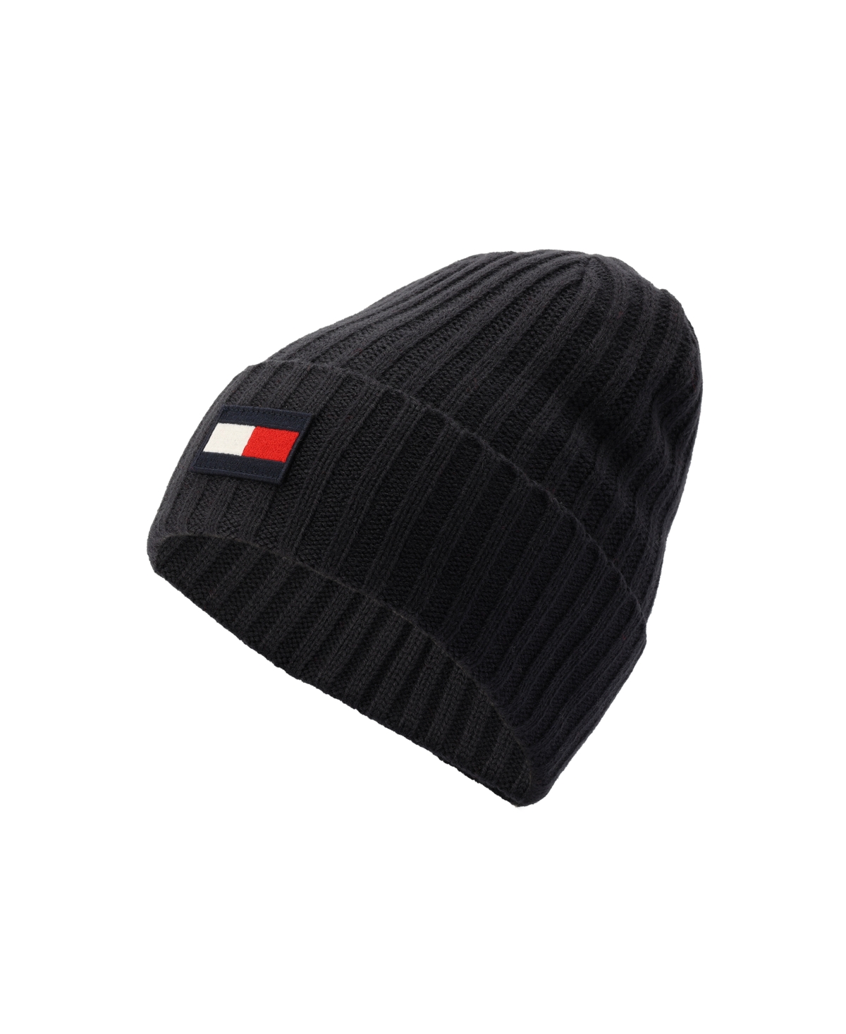 Tommy Hilfiger Men's Solid Shaker Cuff Hat With Ghost Patch In Sky Captain
