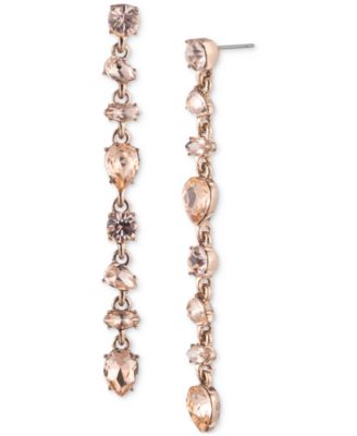 Givenchy - Silk Crystal Stone Linear Earrings