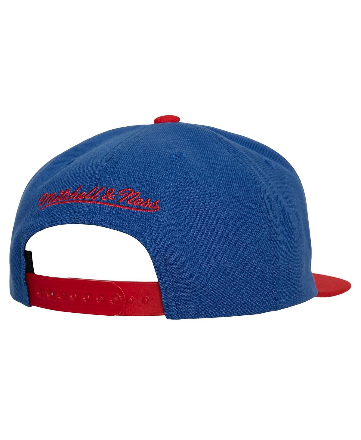 Shop Mitchell & Ness Men's  Blue New York Rangers Core Team Ground 2.0 Snapback Hat