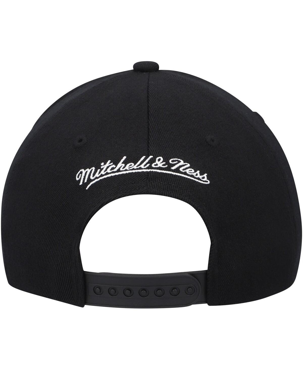 Mitchell & Ness Men's  Black New Orleans Pelicans Hardwood Classics Script 2.0 Snapback Hat In Black