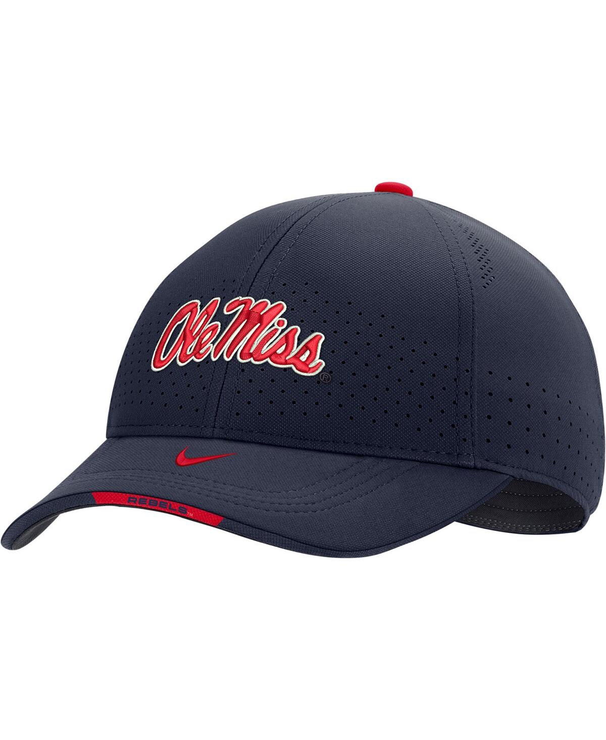 Nike Men's  Navy Ole Miss Rebels 2022 Sideline Classic99 Swoosh Performance Flex Hat In Navy