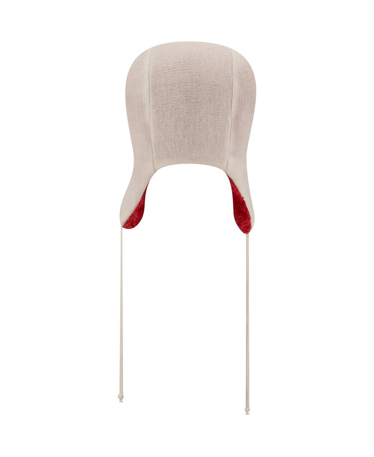 Men's New EraArizona Cardinals Helmet Head Trapper Knit Hat - White