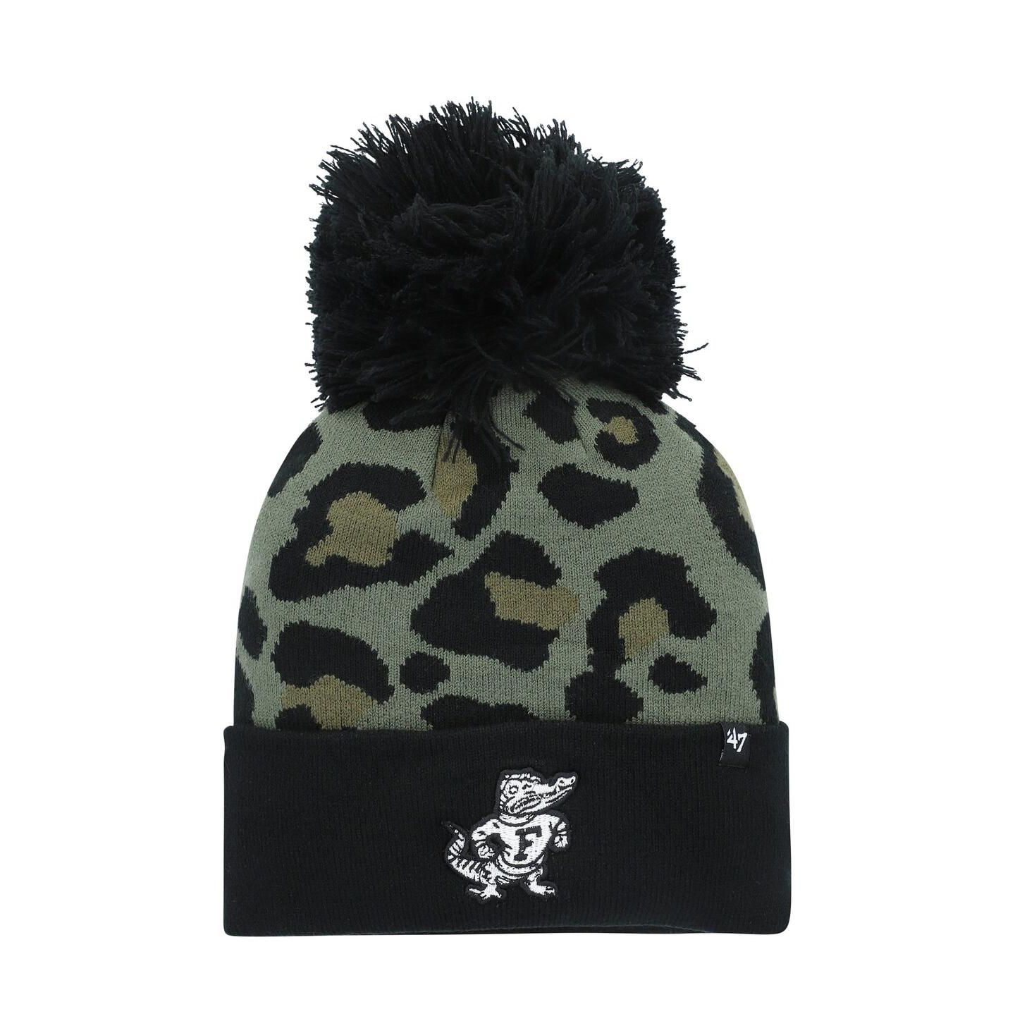 Женская шапка '47 Brand Hunter Green Florida Gators Bagheera Cuffed Knit Hat with Pom — фото 1