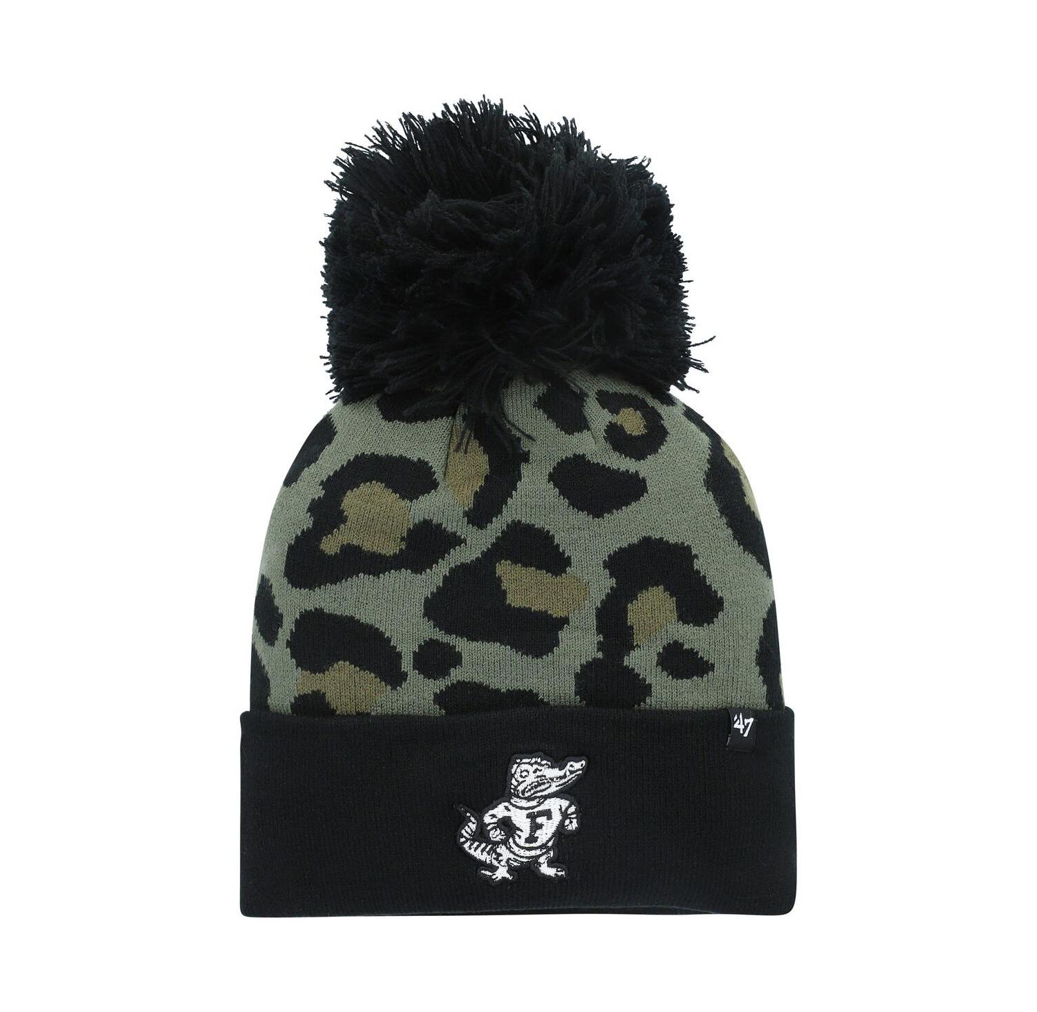 Women's Hunter Green Florida Gators Bagheera Cuffed Knit Hat with Pom