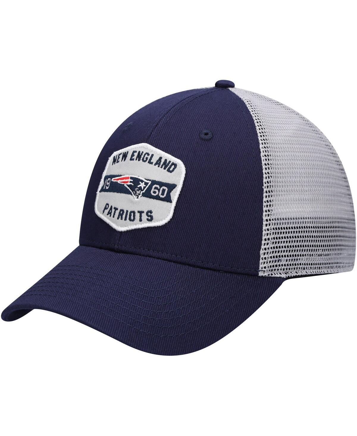 Men's Navy, White New England Patriots Gannon Snapback Hat - Navy, White