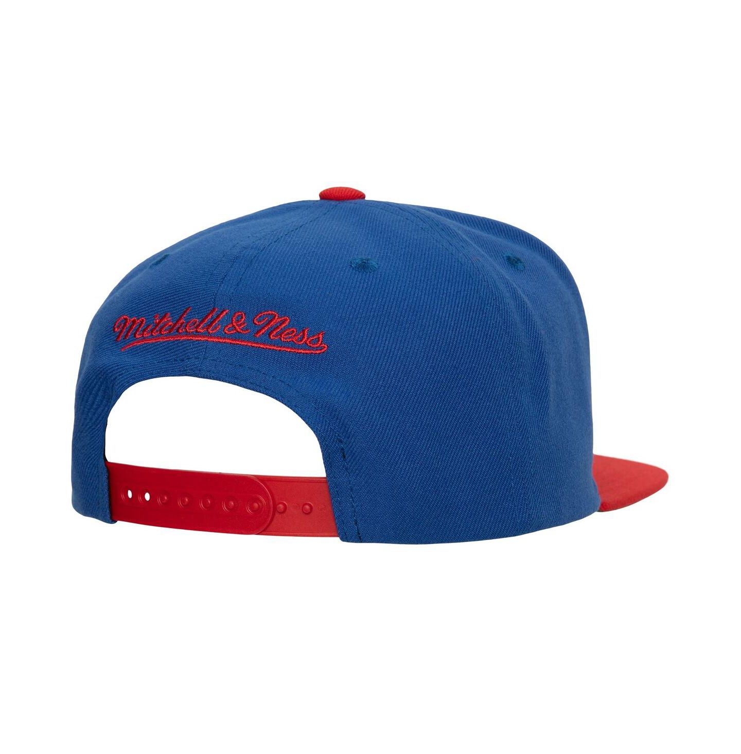 Мужская кепка Mitchell & Ness Blue Winnipeg Jets Core Team Ground 2.0 Snapback Hat — фото 2