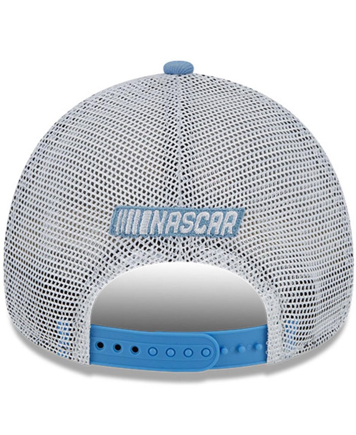 New Era Men's  Light Blue, Gray Wendell Scott Legends 9forty A-frame Trucker Snapback Adjustable Hat In Light Blue,gray