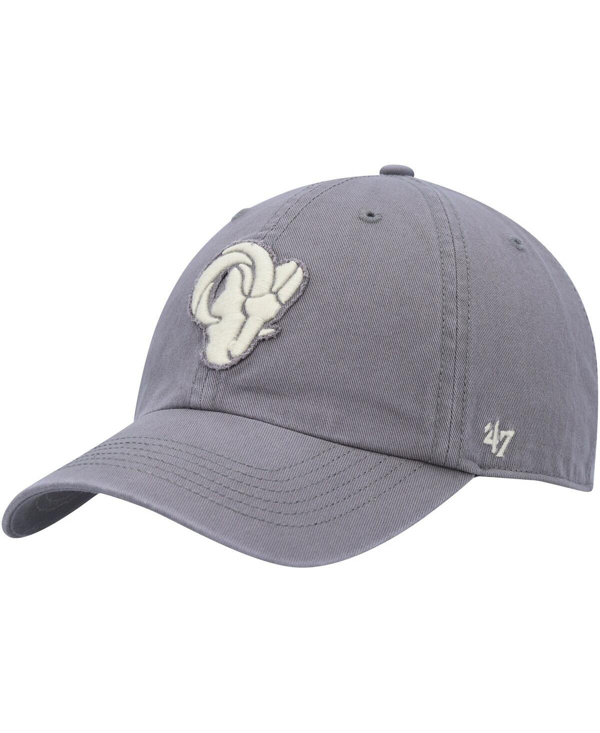 47 Brand Men's ' Gray Los Angeles Rams Chasm Clean Up Adjustable Hat