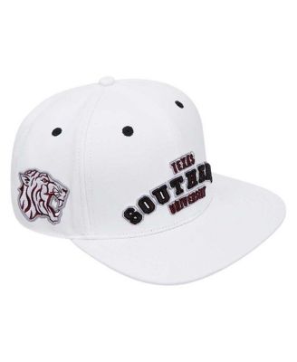 Men's White Texas Southern Tigers Evergreen Wool Snapback Hat