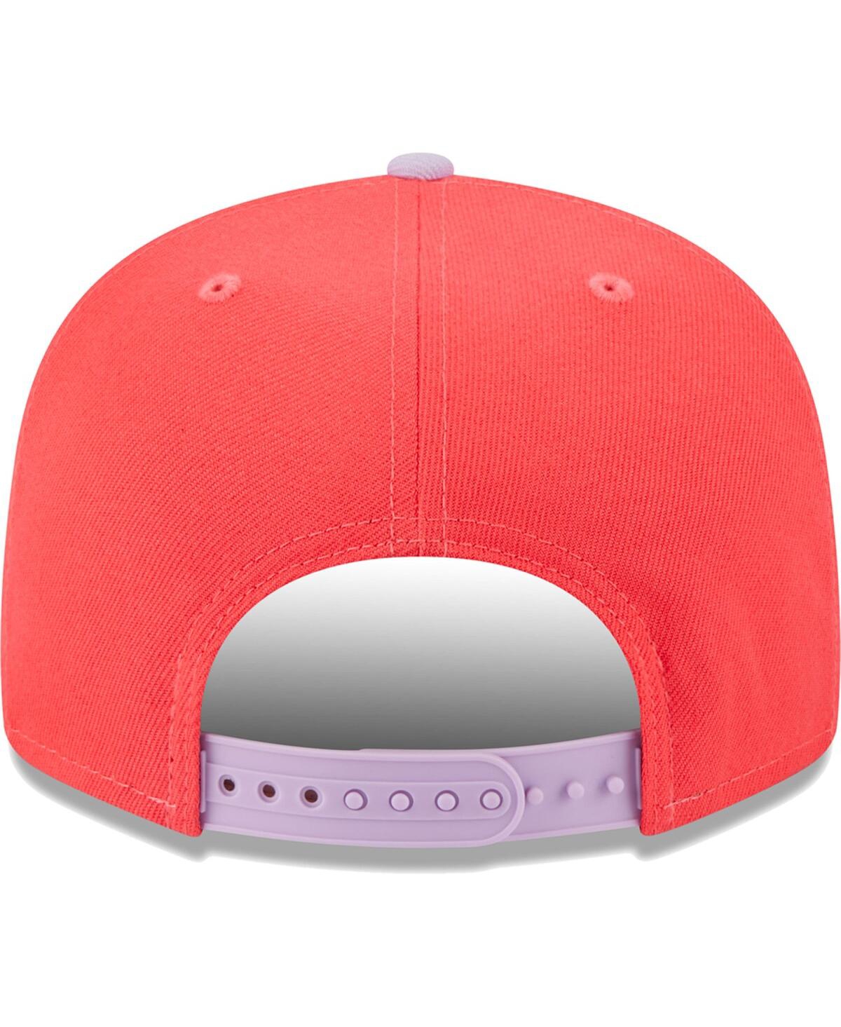 Men's New Era Lavender New York Knicks 2-Tone Color Pack 9FIFTY Snapback Hat - Lavender