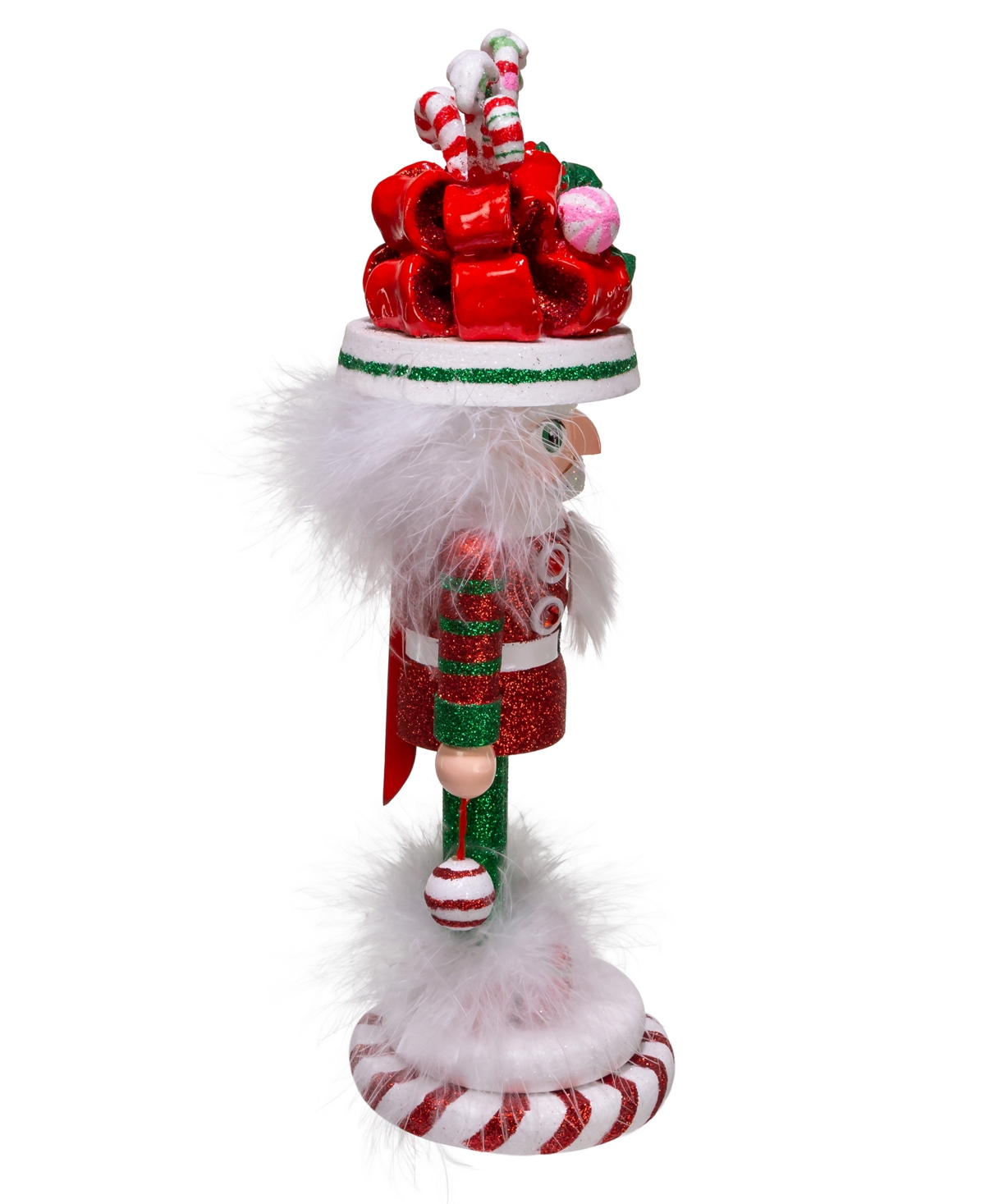 Kurt Adler 12" Hollywood Candy Soldier Nutcracker In Clear