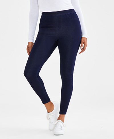 Style & Co Petite Mid-Rise Pull On Jeggings, Created for Macy's - Macy's
