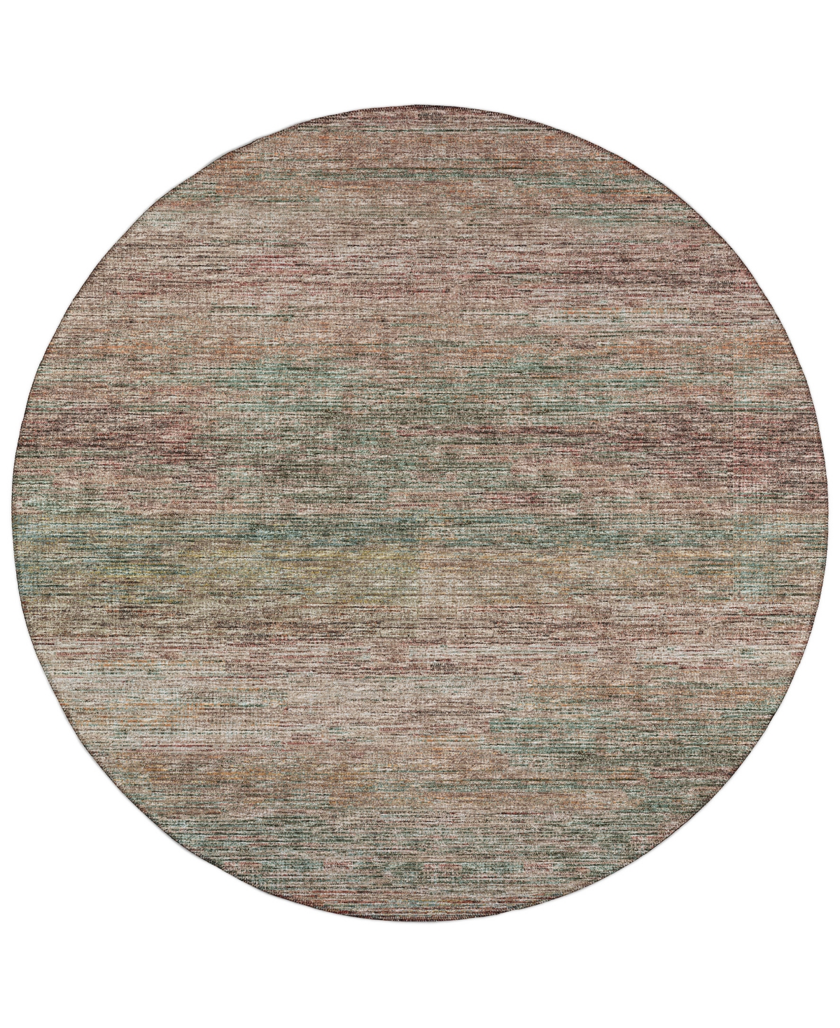 Addison Marston Outdoor Washable AMA31 8' x 8' Round Area Rug - Multi