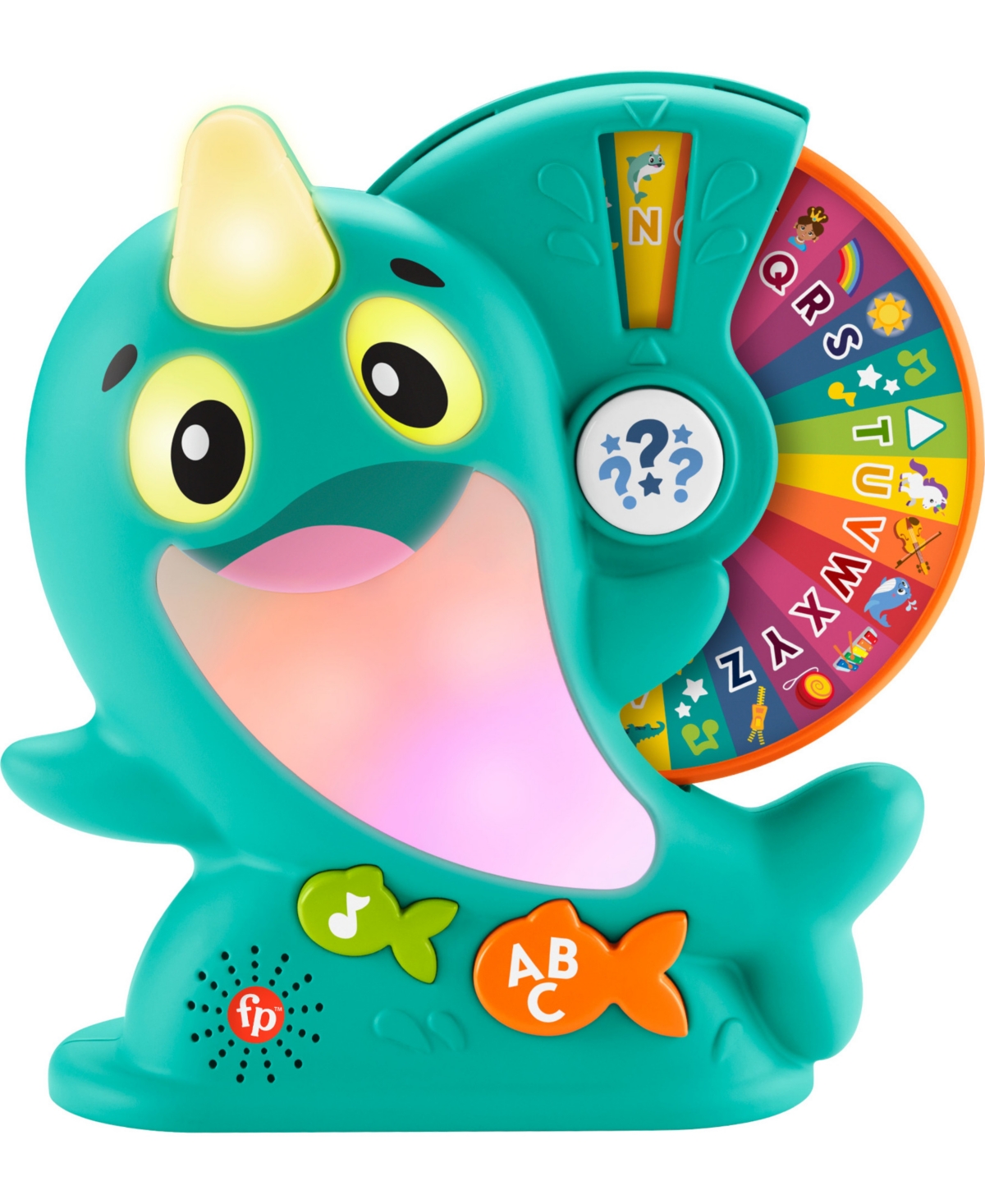 Fisher Price Kids' Linkimals Narwhal Interactive Electronic Learning Toy In Multi-color