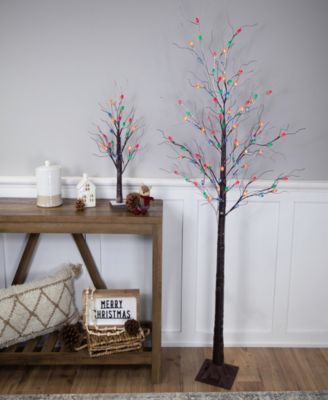 6' Light Emitting Diode (LED) Lighted Frosted Christmas Twig Tree Lights